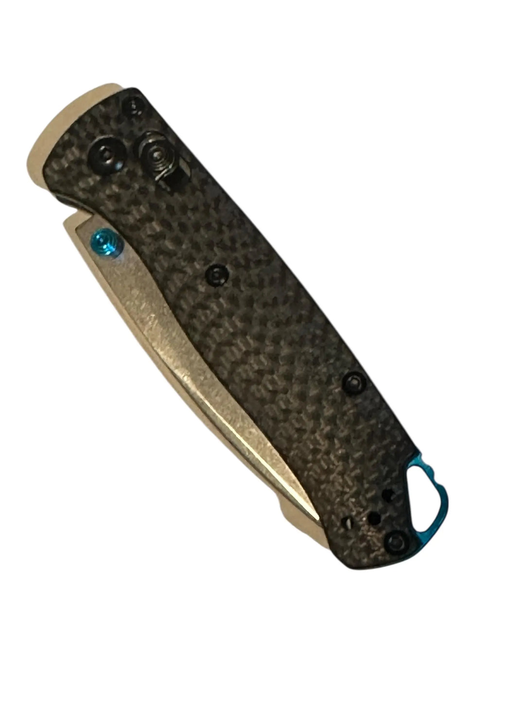 RockinEDC Stonewashed CPM-S90V Carbonfasergriff Taschenmesser 533 Style Bar Lock Camping Angeln Jagen
