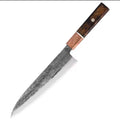 Couteau de chef Santoku de 8" de style japonais en acier inoxydable 5Cr15 – Gravure laser GRATUITE – Couteau de cuisine personnalisé