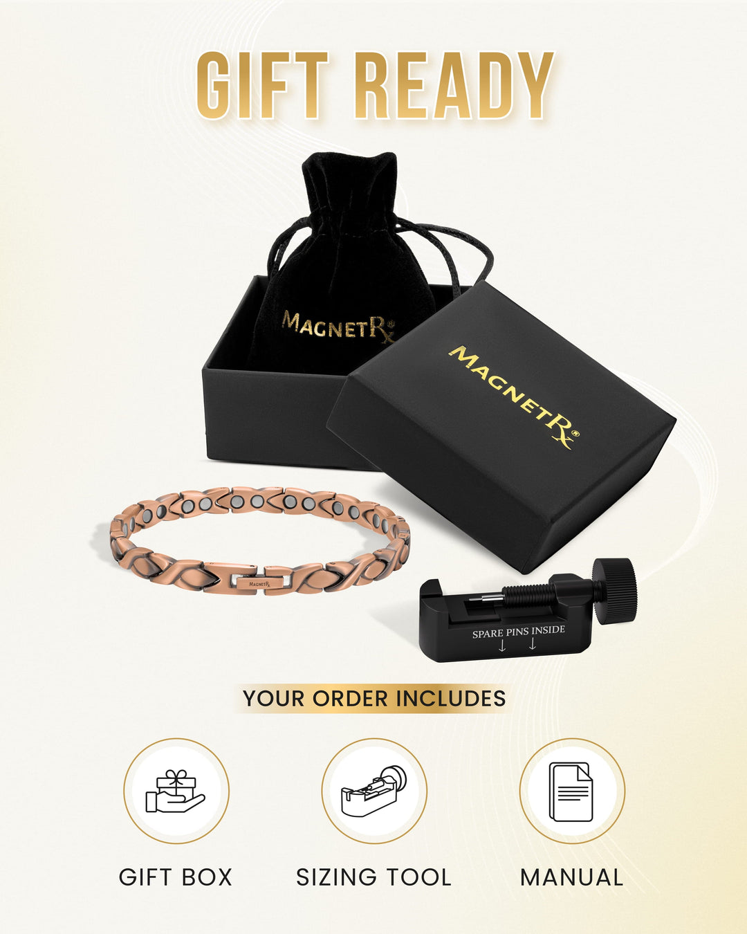 Magnetarmband für Frauen aus Reinkupfer (XO)