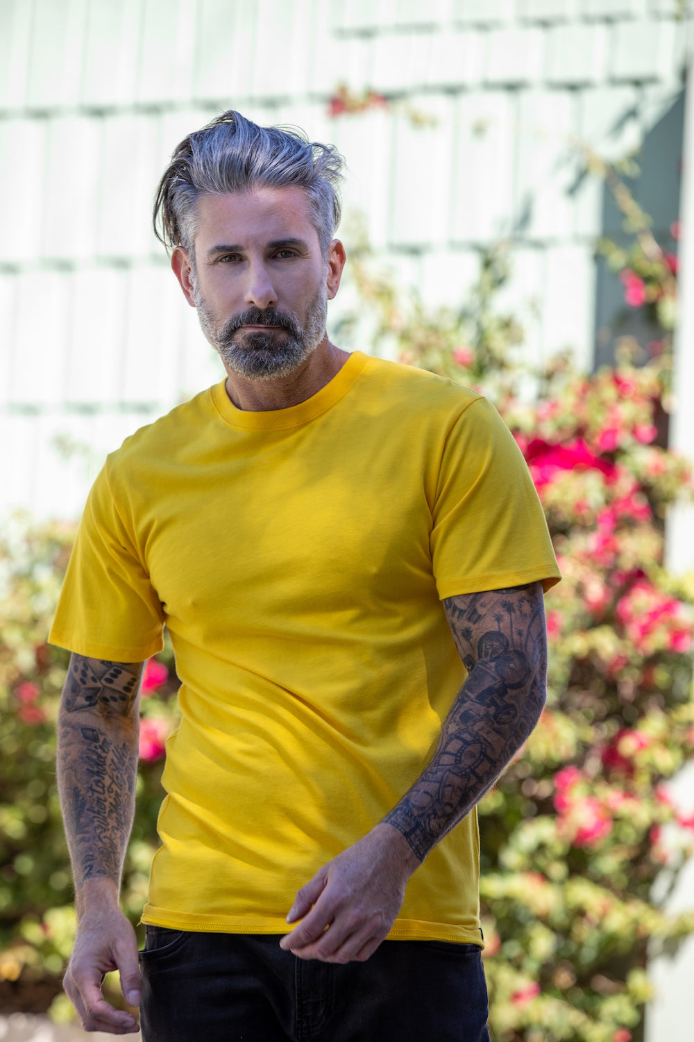 Liquidation : T-shirt à manches courtes en bambou pour hommes - Coupe classique