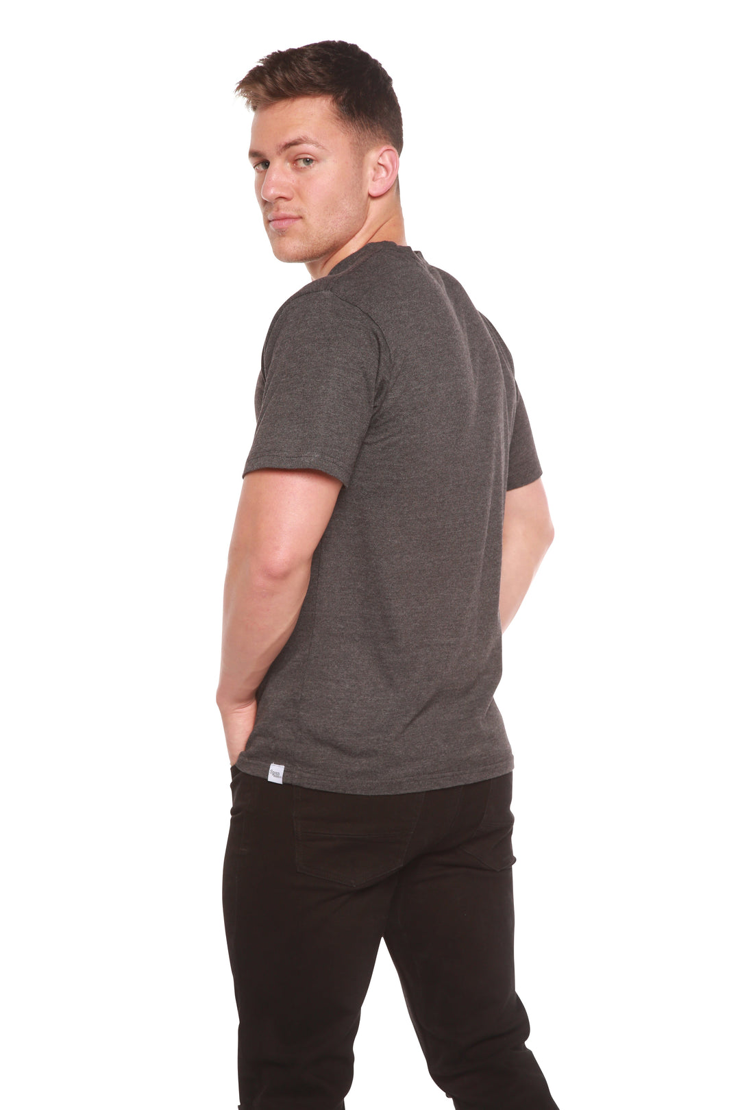 Ausverkauf Herren Bambus Kurzarm T-Shirt - Klassischer Schnitt