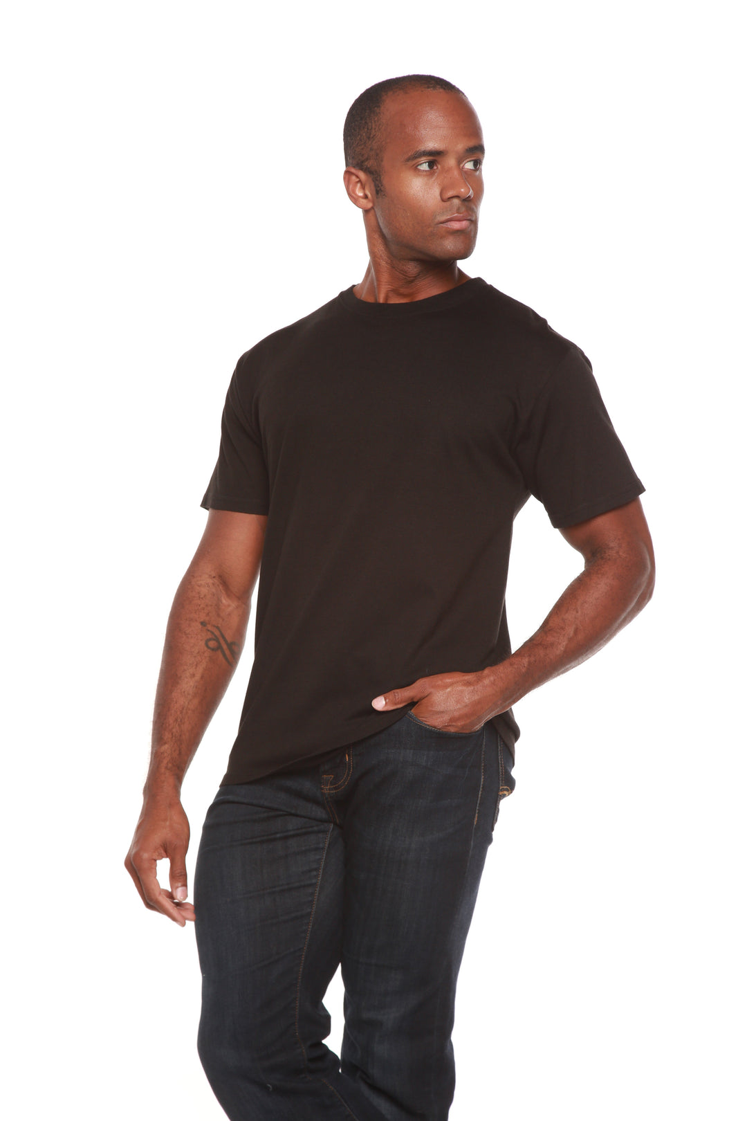 Das originale Herren T-Shirt aus Bambusviskose/Bio-Baumwolle mit kurzen Ärmeln - Klassischer Schnitt
